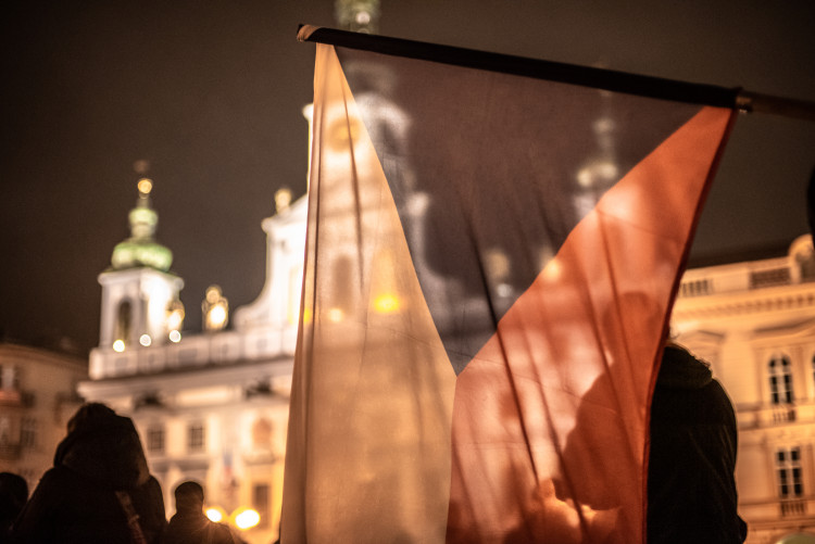 Oslavy 100 let republiky na budějckém náměstí