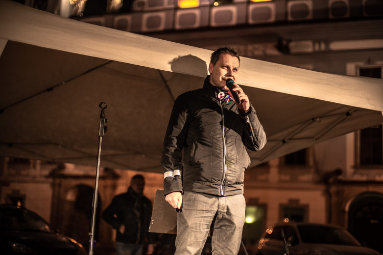 Oslavy 100 let republiky na budějckém náměstí