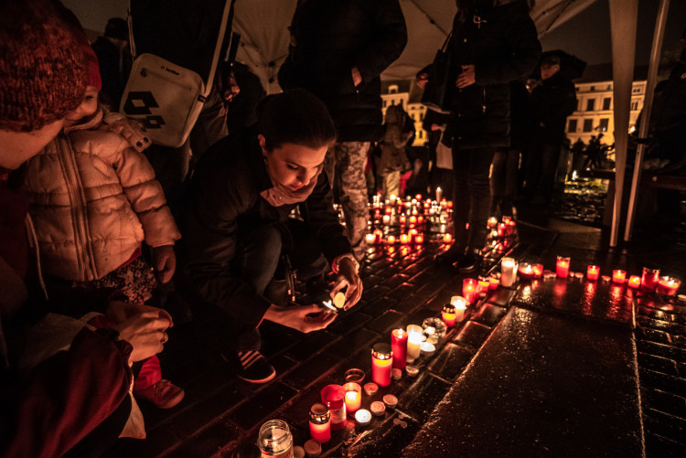 Oslavy 100 let republiky na budějckém náměstí