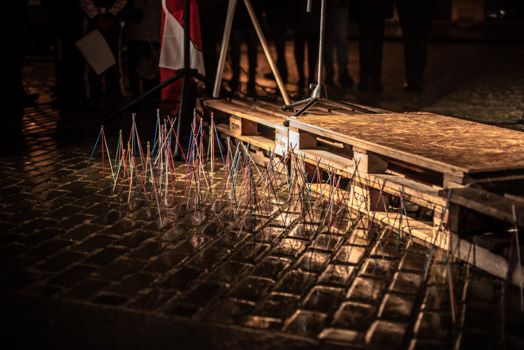 Oslavy 100 let republiky na budějckém náměstí