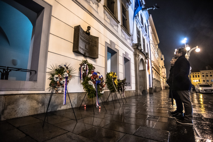 Oslavy 100 let republiky na budějckém náměstí