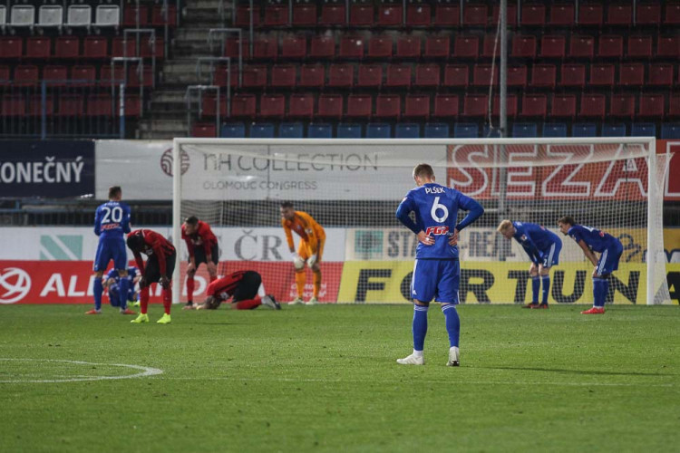 Sigma vydřela s Opavou na domácím hřišti bod, po dvou inkasovaných gólech vyrovnala na 2:2
