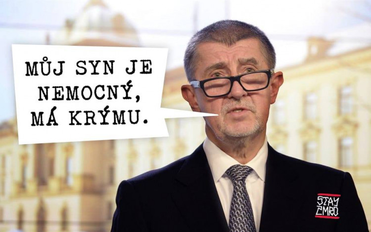 Koláže vtipkující na téma Andrej Babiš