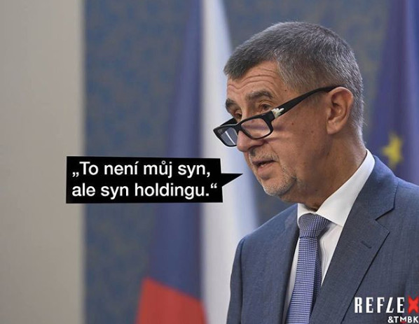 Koláže vtipkující na téma Andrej Babiš