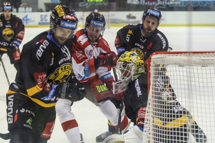 FOTOGALERIE: Hokejisté Olomouce porazili s přehledem Litvínov 3:1, zápas se protáhl kvůli opravě plexiskla