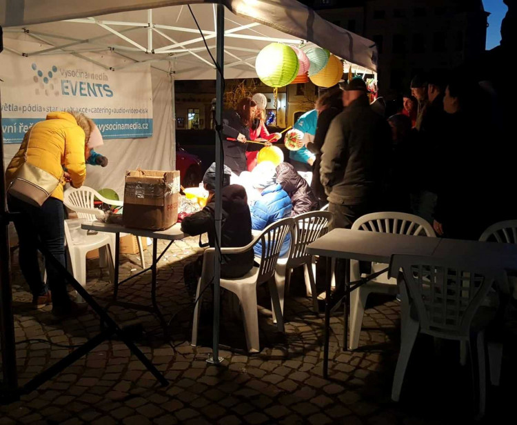 Listopadový lampionový průvod v Jihavě