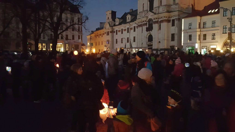 Listopadový lampionový průvod v Jihavě