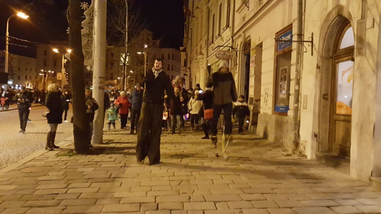 Listopadový lampionový průvod v Jihlavě