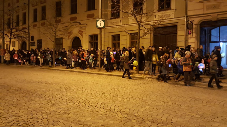 Listopadový lampionový průvod v Jihlavě