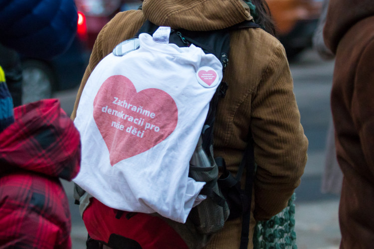 Pochod Libercem Za slušného premiéra