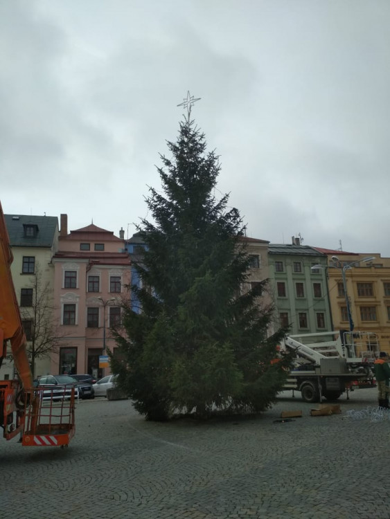 Vánoční stromeček v Jihlavě