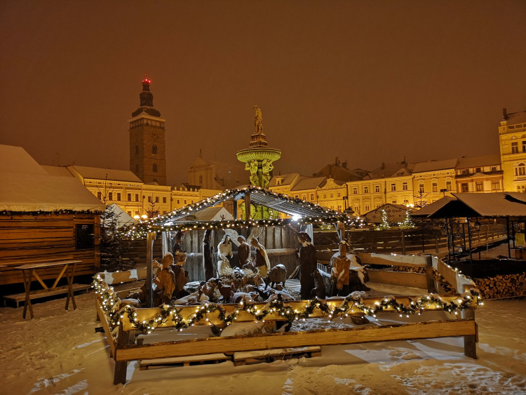 Zasněžené Budějce od Tomáše