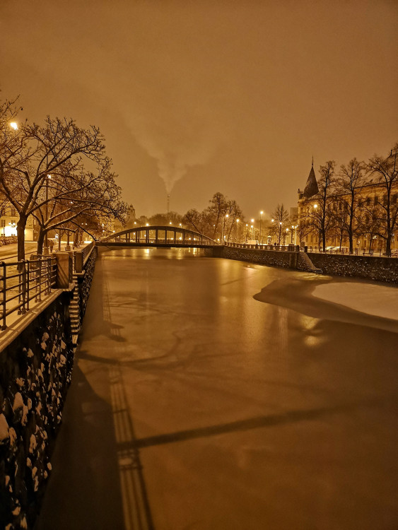 Zasněžené Budějce od Tomáše