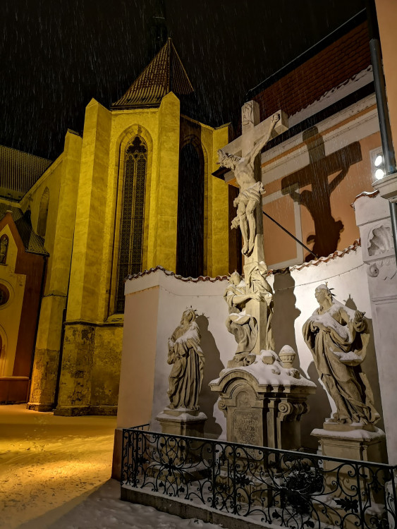 Zasněžené Budějce od Tomáše