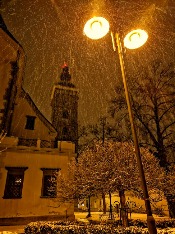 Zasněžené Budějce od Tomáše