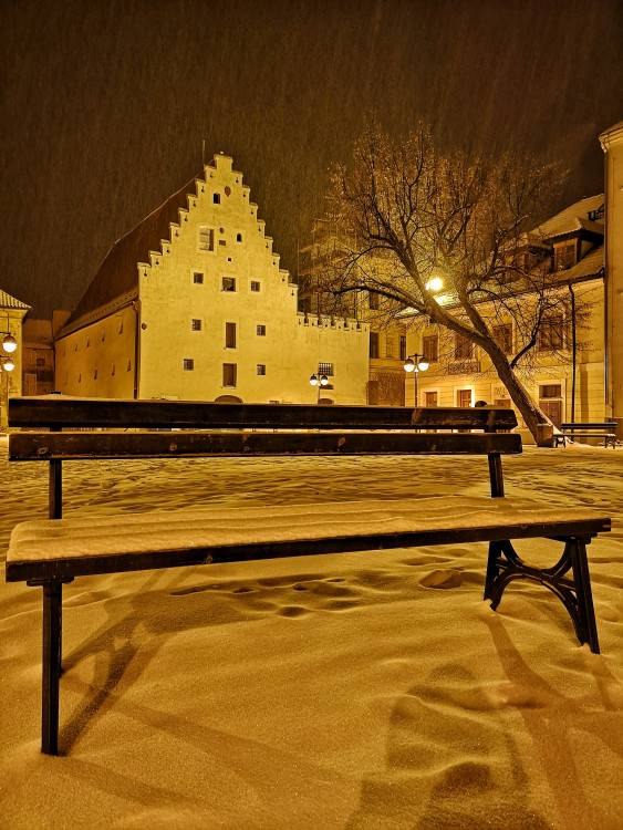 Zasněžené Budějce od Tomáše