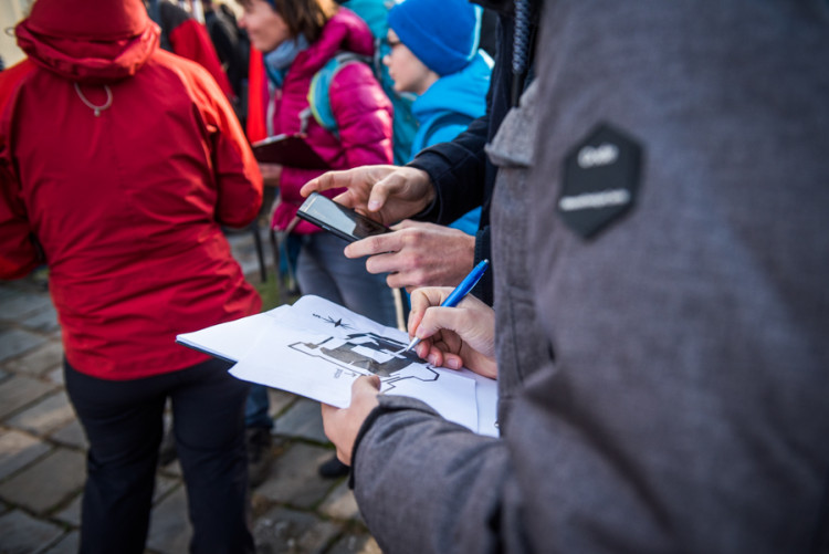Finálové kolo šifrovací hry Brno, co není, autor: Tomáš Hrivňák