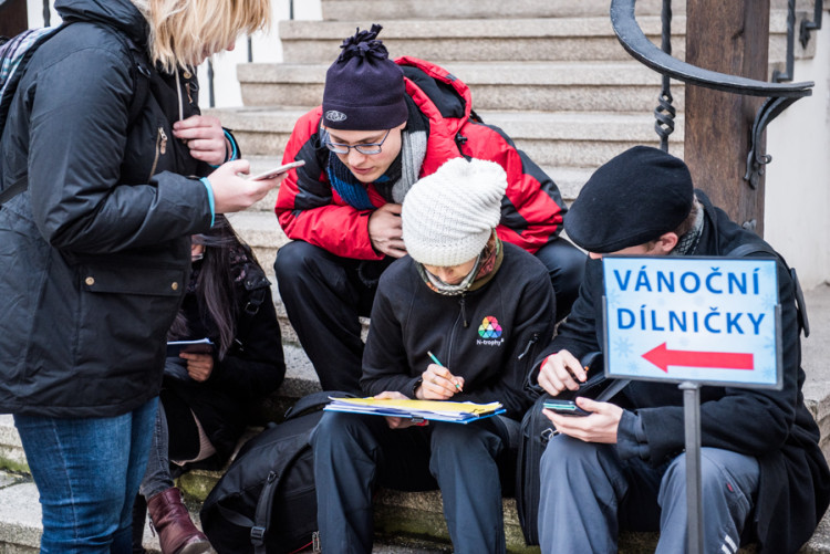 Finálové kolo šifrovací hry Brno, co není, autor: Tomáš Hrivňák