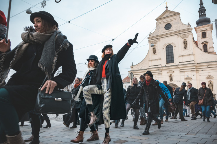 Silly Walk Brno 2019, Autor: Lucie Šiprová