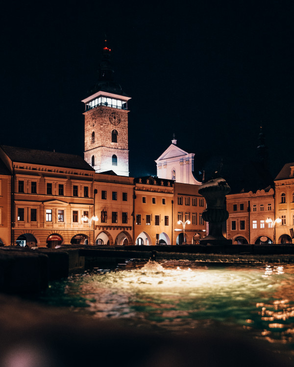 Zasněžené Budějce. Foto: Jan Krejčí