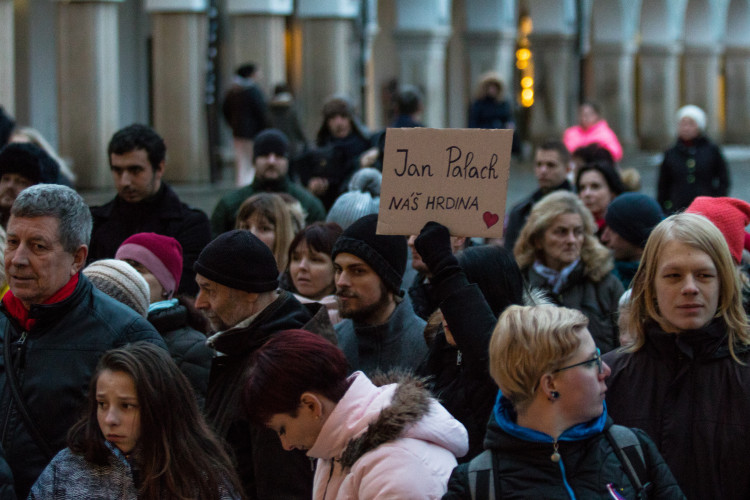 Uctění památky Jana Palacha