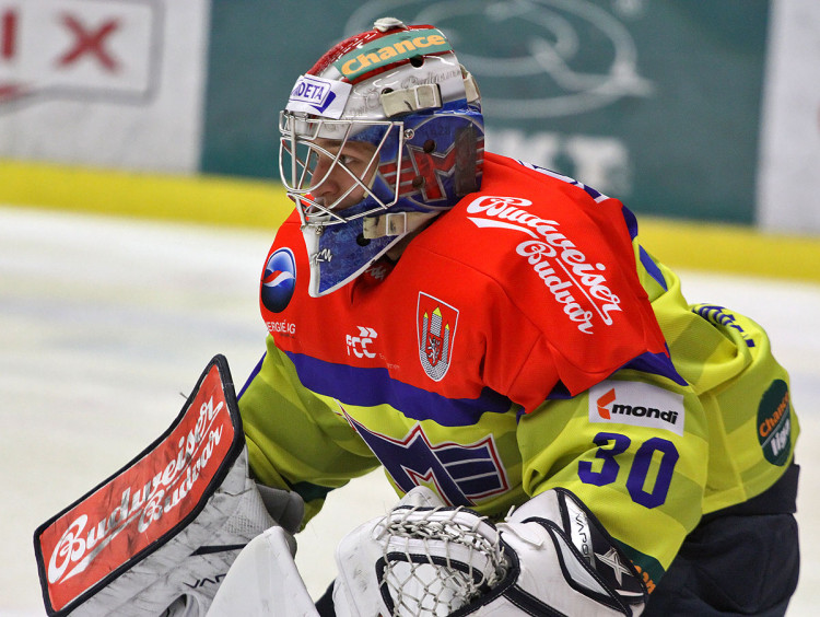 Petr Kváča se po dlouhých týdnech představil na ledě Budvar arény