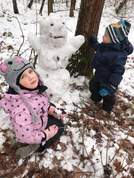 Jihočeši staví sněhuláky