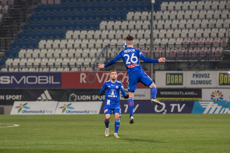 FOTOGALERIE: Sigma padla v prvním zápasu jarní části doma s Jabloncem 1:2