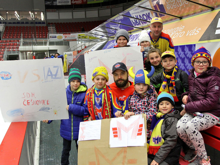 Na zimáku nechyběli ani malí hasiči z SDH Češnovice