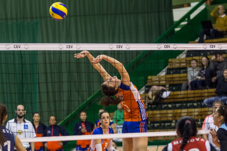 FOTOGALERIE: Olomoucké volejbalistky padly s Rumunkami v odvetném utkání Evropského poháru