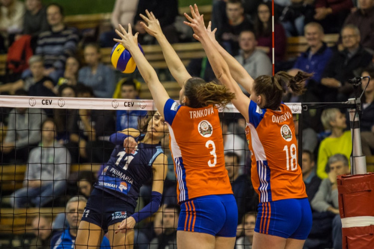 FOTOGALERIE: Olomoucké volejbalistky padly s Rumunkami v odvetném utkání Evropského poháru