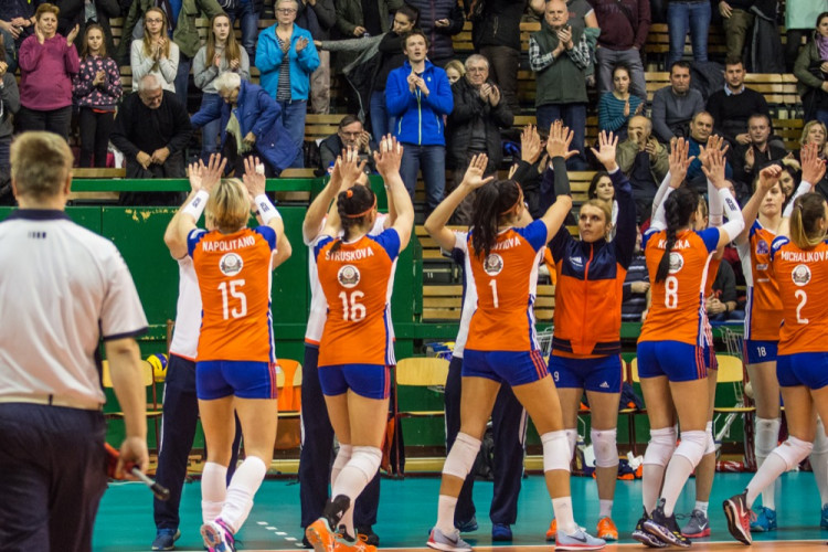 FOTOGALERIE: Olomoucké volejbalistky padly s Rumunkami v odvetném utkání Evropského poháru