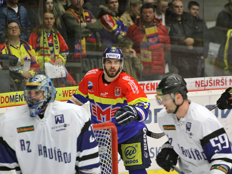 David Gilbert za brankou hostů