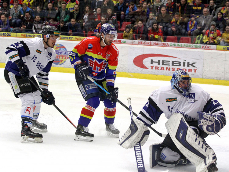 David Gilbert před hostující brankou