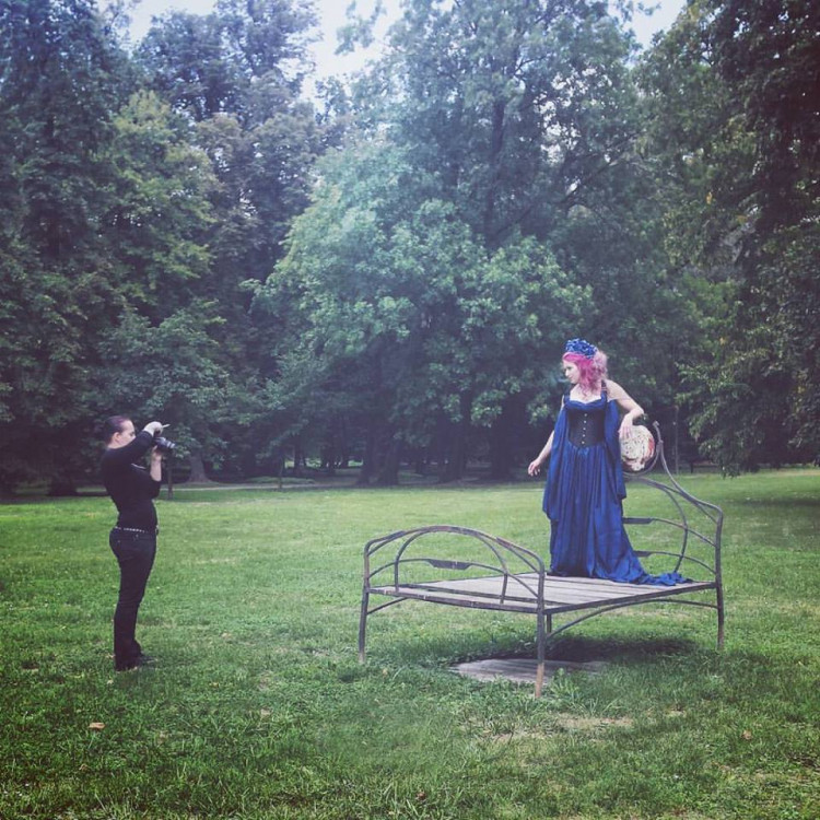 Karolína při práci