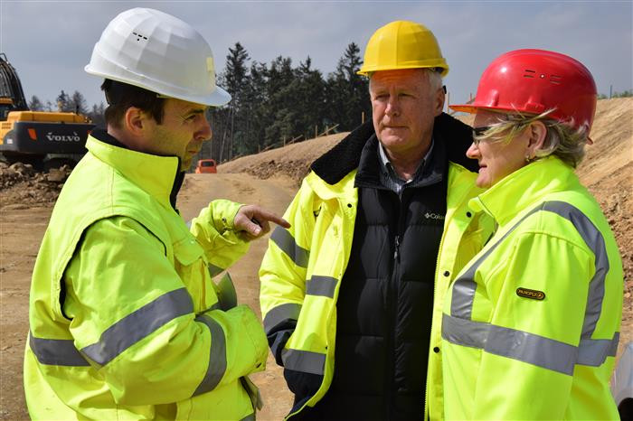 Stavba obchvatu Velkého Beranova, duben 2019