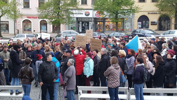 Protest na podporu nezávislosti justice