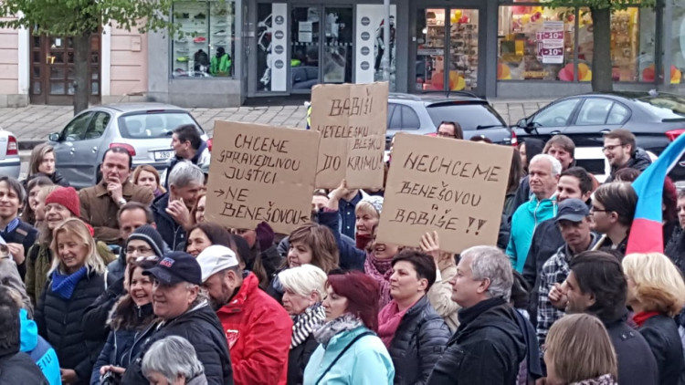 Protest na podporu nezávislosti justice