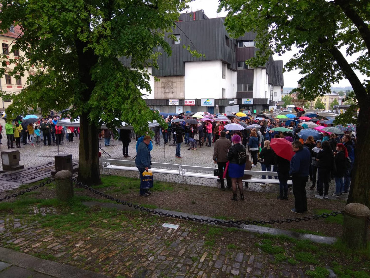 Protest na podporu nezávislosti justice 28.5.2019