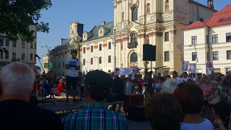 Jihlavský protest za nezávislost justice počtvrté