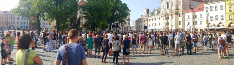 Jihlavský protest za nezávislost justice počtvrté