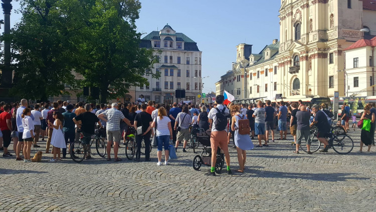 Jihlavský protest za nezávislost justice počtvrté