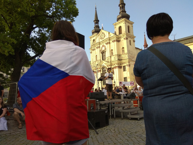 Jihlavský protest za nezávislost justice počtvrté
