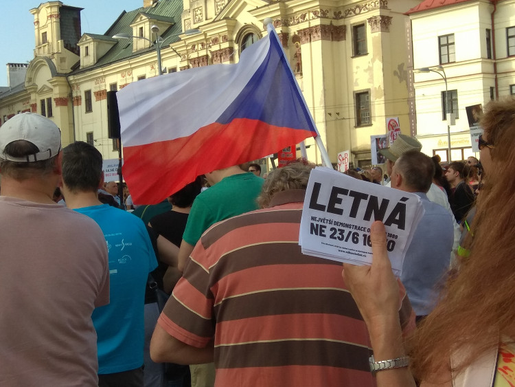 Jihlavský protest za nezávislost justice počtvrté