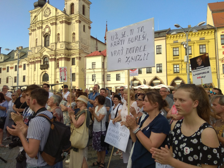 Jihlavský protest za nezávislost justice počtvrté