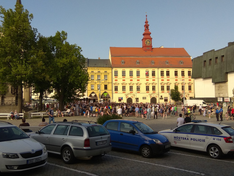 Jihlavský protest za nezávislost justice počtvrté