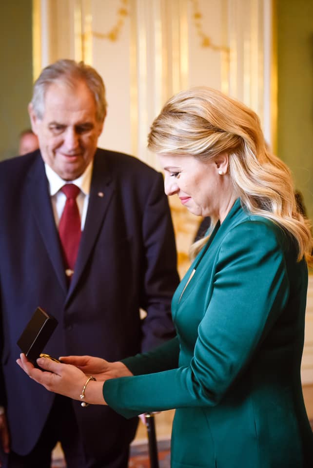 Čaputová v Praze jednala s politiky, uctila Havla i Štefánika