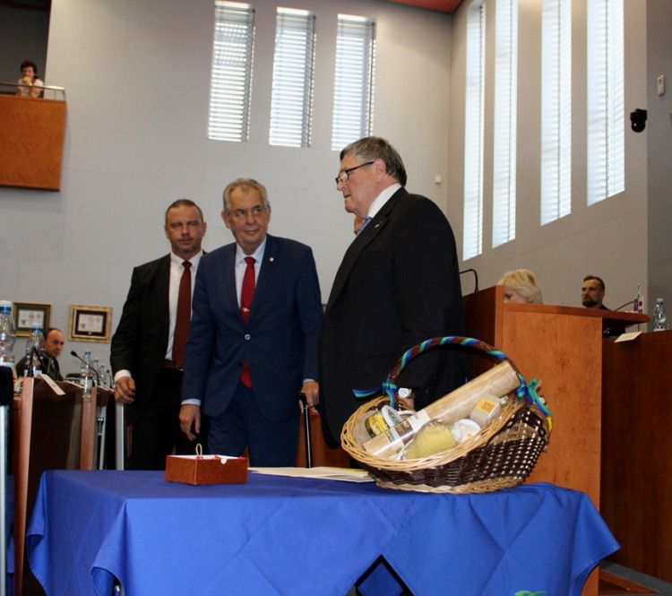 Prezident Miloš Zeman na Vysočině