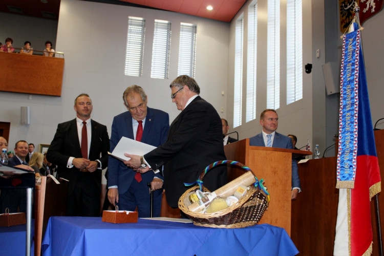 Prezident Miloš Zeman na Vysočině