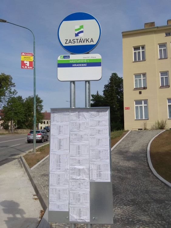 Nové zastávky na Hradební ulici 